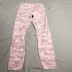 Lululemon Athletica Pink Leggings Camouflage Pattern